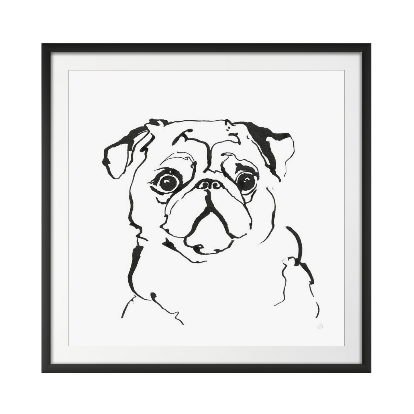 Line Dog Pug I