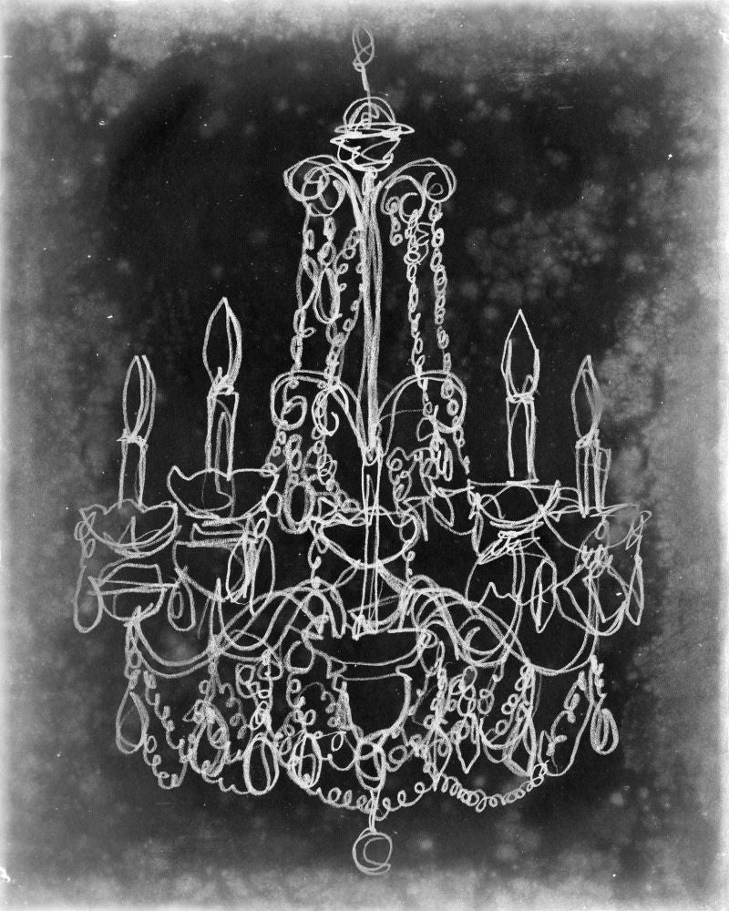 Chalkboard Chandelier Sketch III