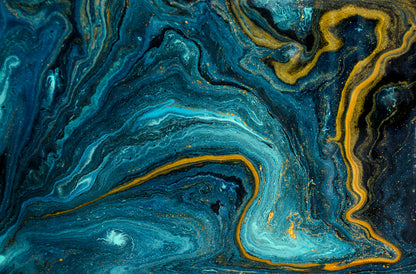 Blue marbling